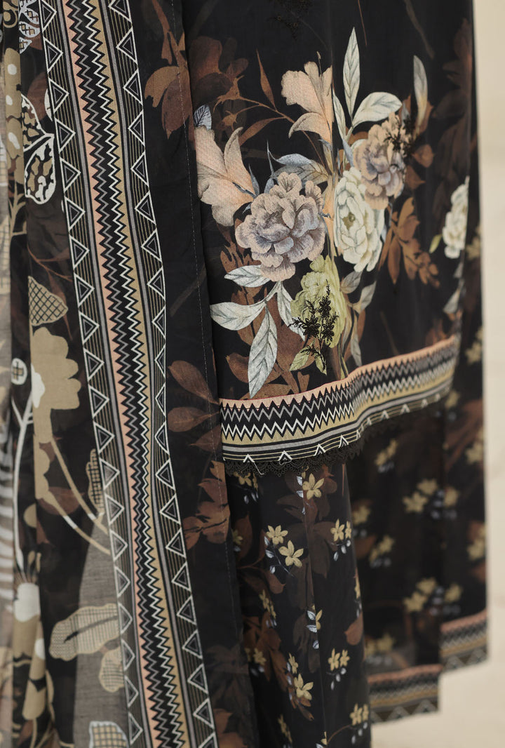 Elegant by HZ Textiles Unstitched Embroidered Lawn 3 Piece Suit EC-1043 Festive Collection