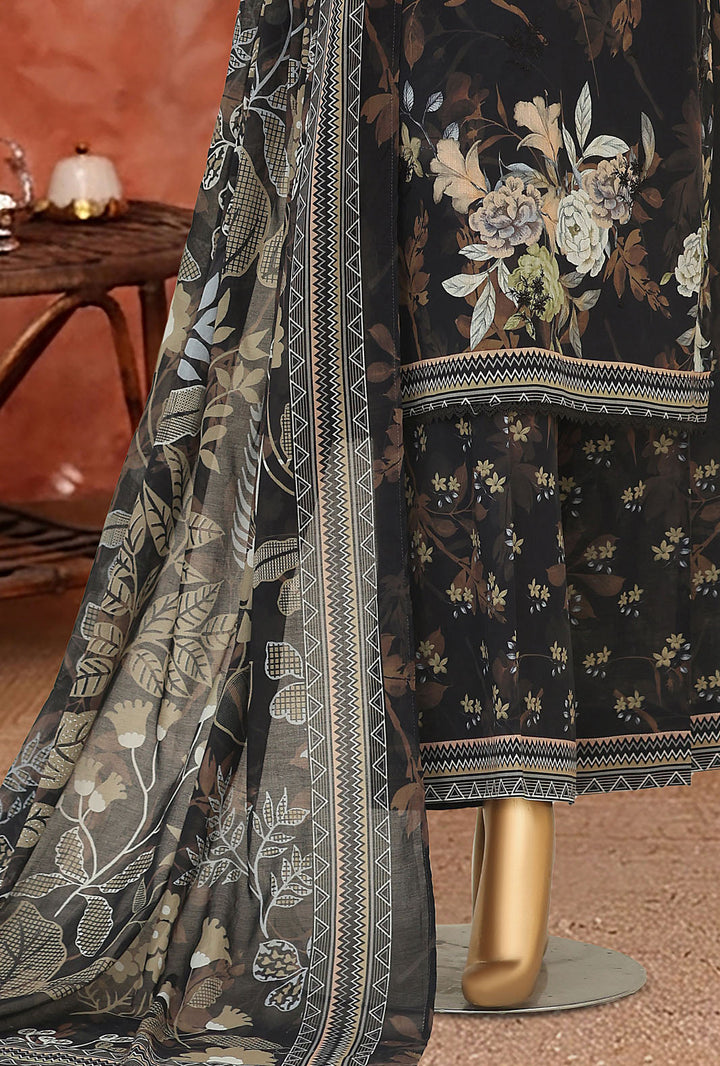 Elegant by HZ Textiles Unstitched Embroidered Lawn 3 Piece Suit EC-1043 Festive Collection