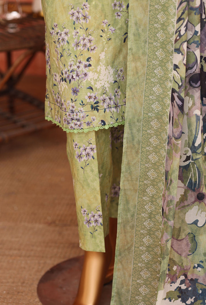 Elegant by HZ Textiles Unstitched Embroidered Lawn 3 Piece Suit EC-1052 Festive Collection