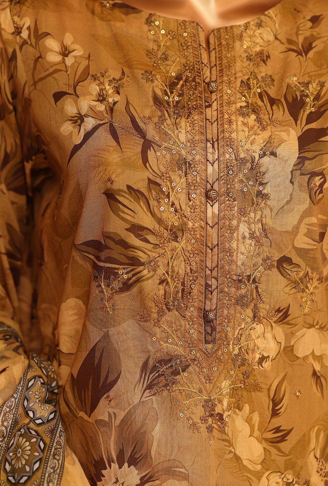 Elegant by HZ Textiles Unstitched Embroidered Lawn 3 Piece Suit EC-1054 Festive Collection