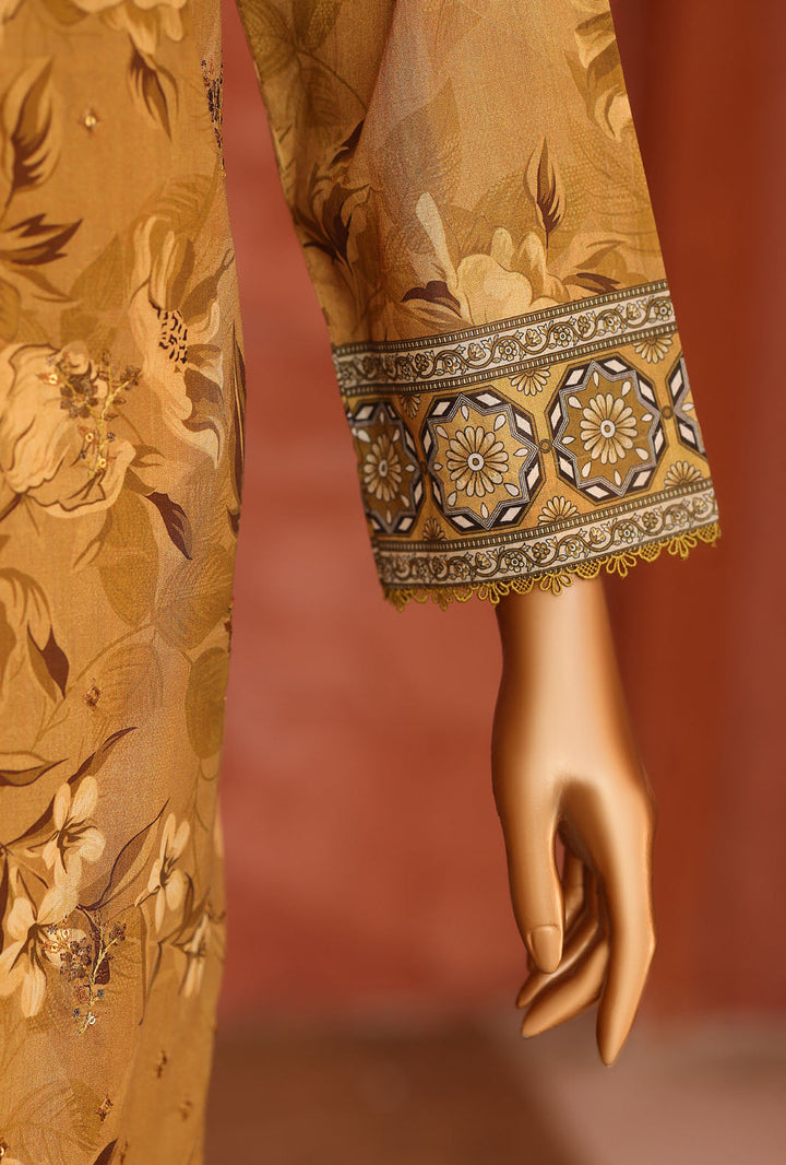 Elegant by HZ Textiles Unstitched Embroidered Lawn 3 Piece Suit EC-1054 Festive Collection