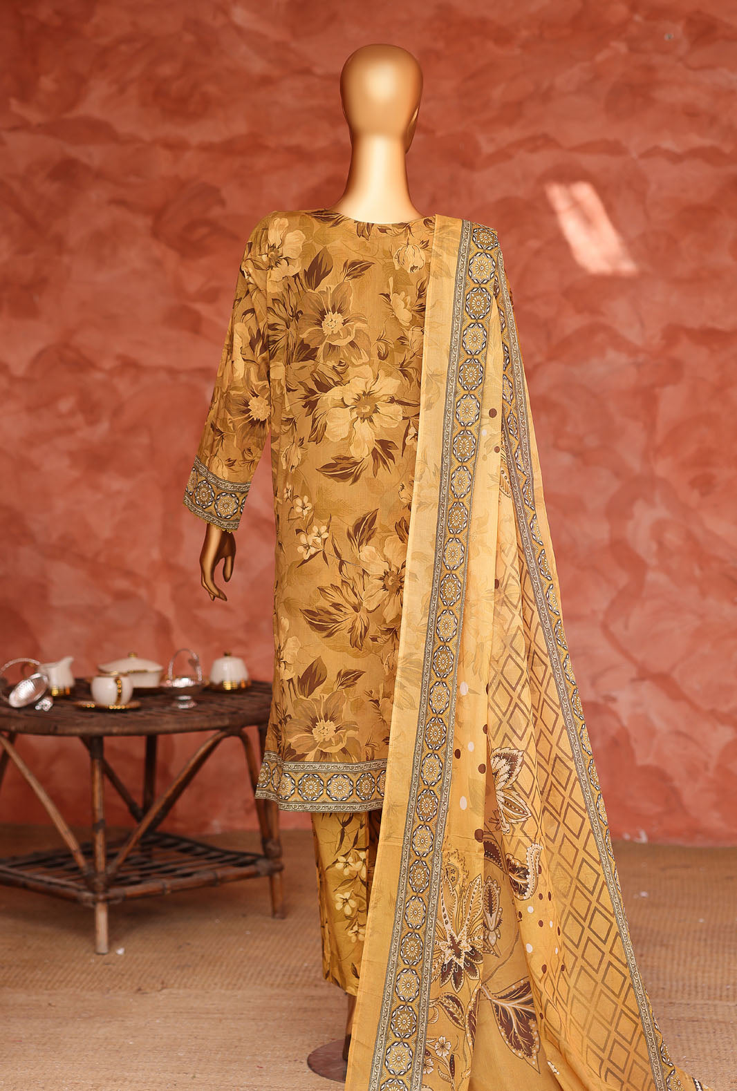 Elegant by HZ Textiles Unstitched Embroidered Lawn 3 Piece Suit EC-1054 Festive Collection