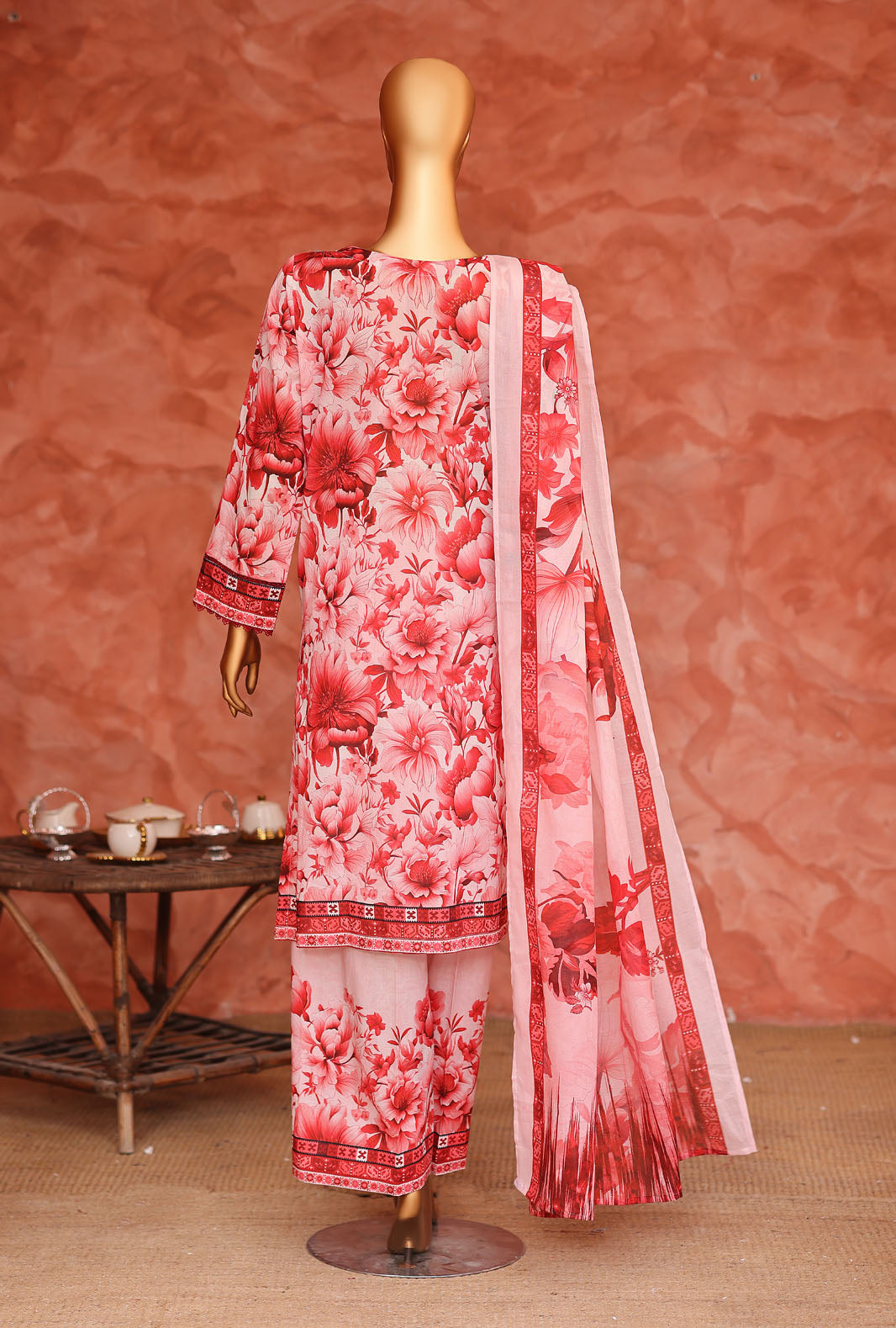 Elegant by HZ Textiles Unstitched Embroidered Lawn 3 Piece Suit EC-1055 Festive Collection