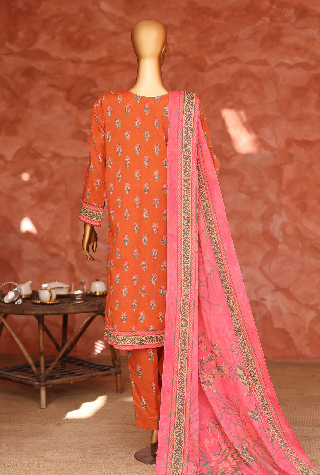 Elegant by HZ Textiles Unstitched Embroidered Lawn 3 Piece Suit EC-1056 Festive Collection