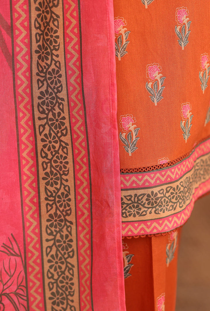 Elegant by HZ Textiles Unstitched Embroidered Lawn 3 Piece Suit EC-1056 Festive Collection
