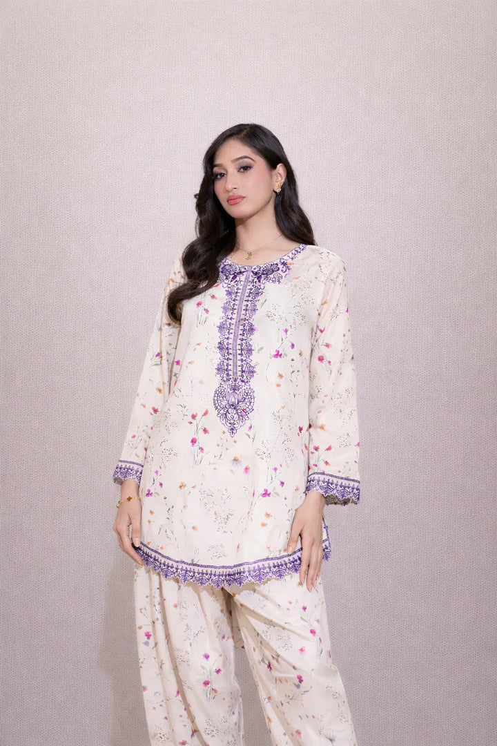 Urban Cut RTW Embroidered Cotton Co-Ord Sets Suit C-43 - Casual Collection