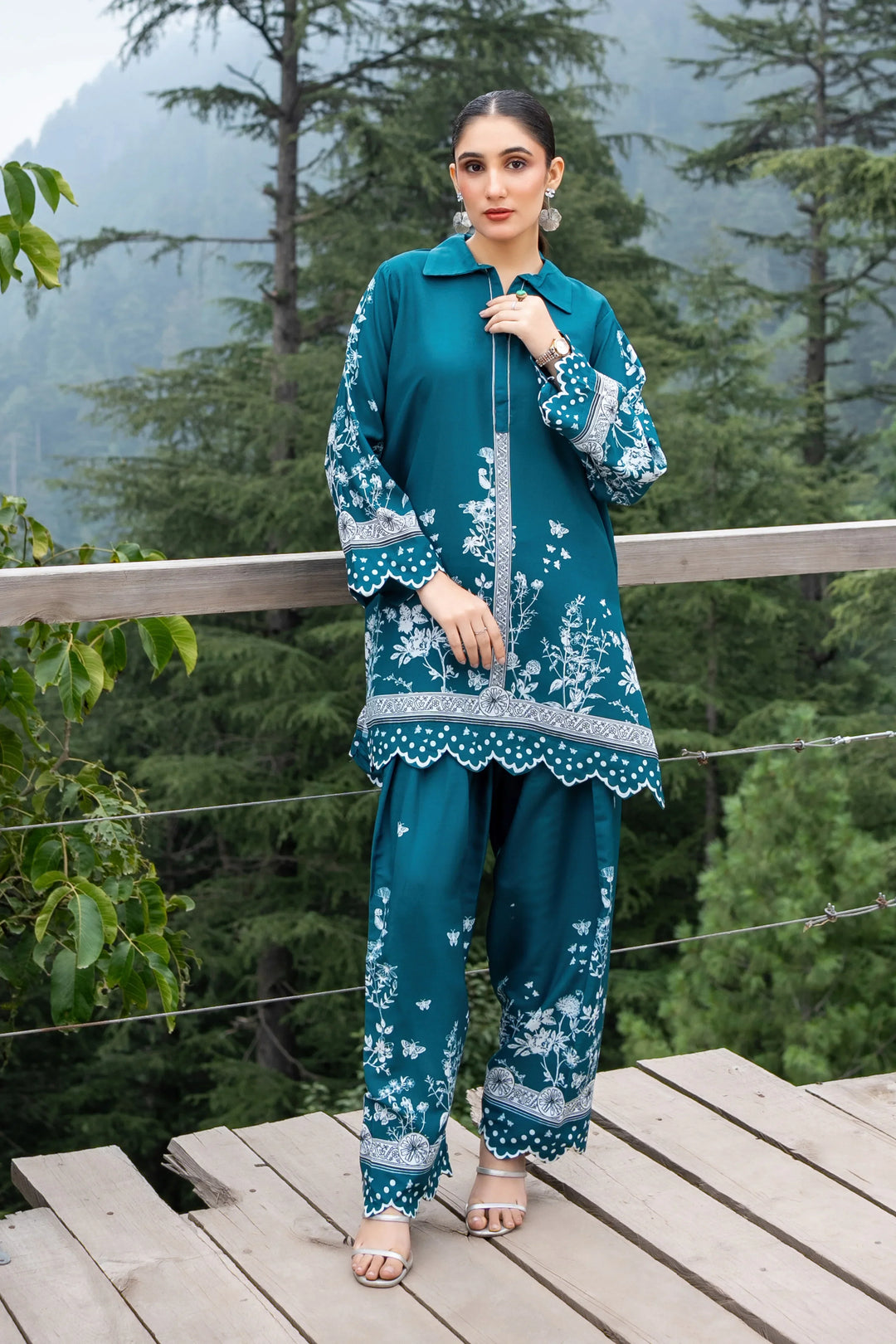 Dhaga Women Pret Printed 2 Piece poly cambric Edith SS25DSP321 - Summer Collection