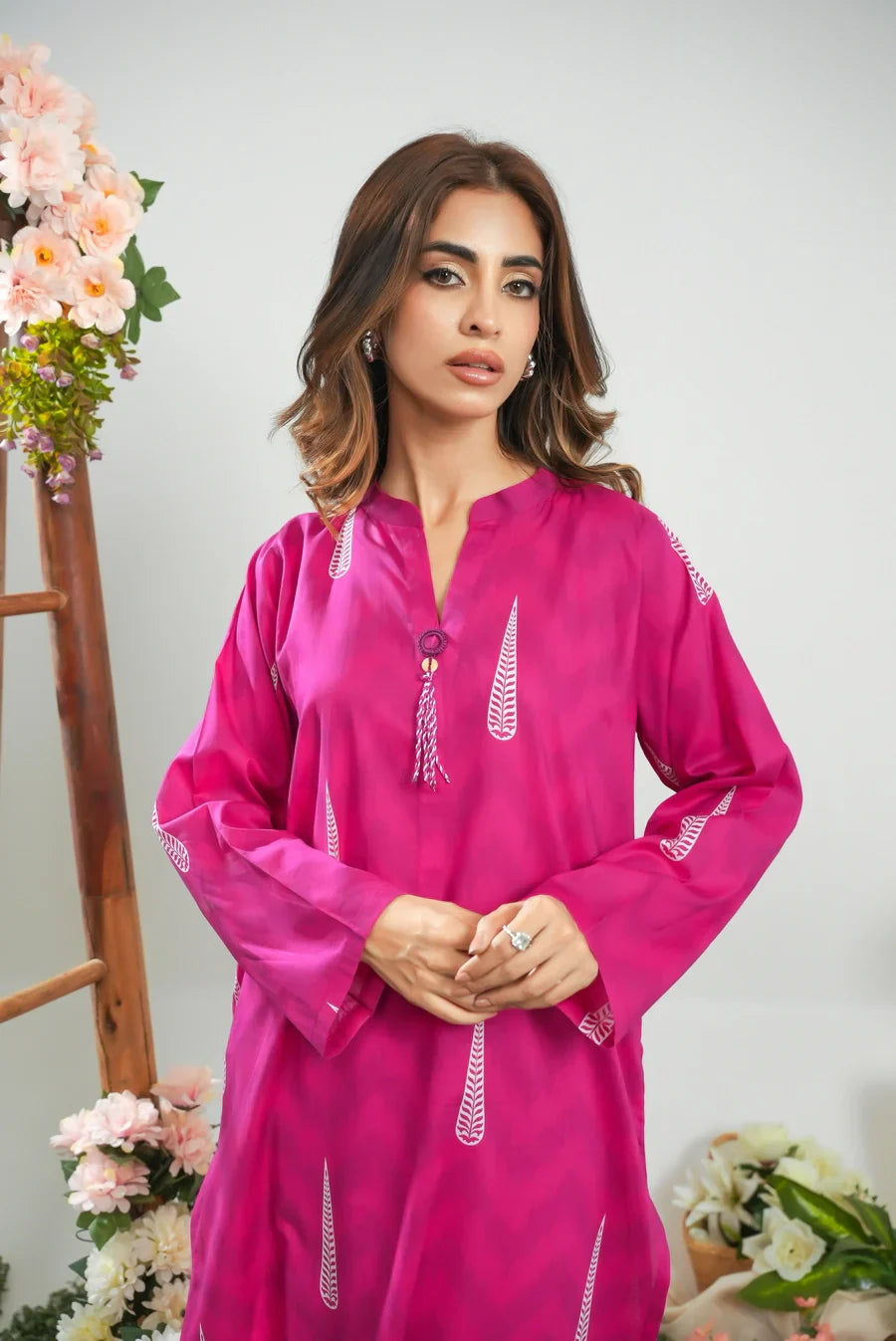 Dhaga Women Pret Printed 2 Piece Lawn Matching Separate FW24DSP0039 - Summer Collection