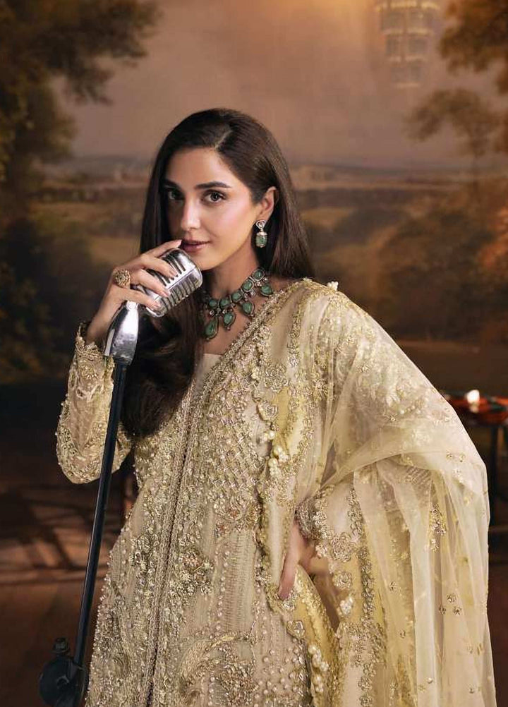 Seranade by Elaf Unstitched Embroidered Organza 3 Piece Suit EL26USW Opera FHM 01 - Wedding Collection