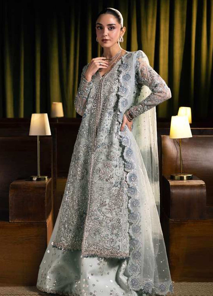 Seranade by Elaf Unstitched Embroidered Poly Net 3 Piece Suit EL26USW Lumière FHM-04 - Wedding Collection