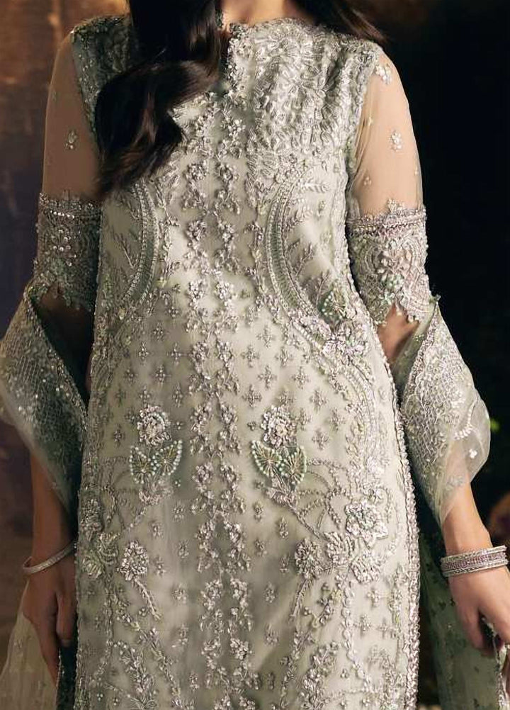 Seranade by Elaf Unstitched Embroidered Organza 3 Piece Suit EL26USW Elysia FHM-08 - Wedding Collection