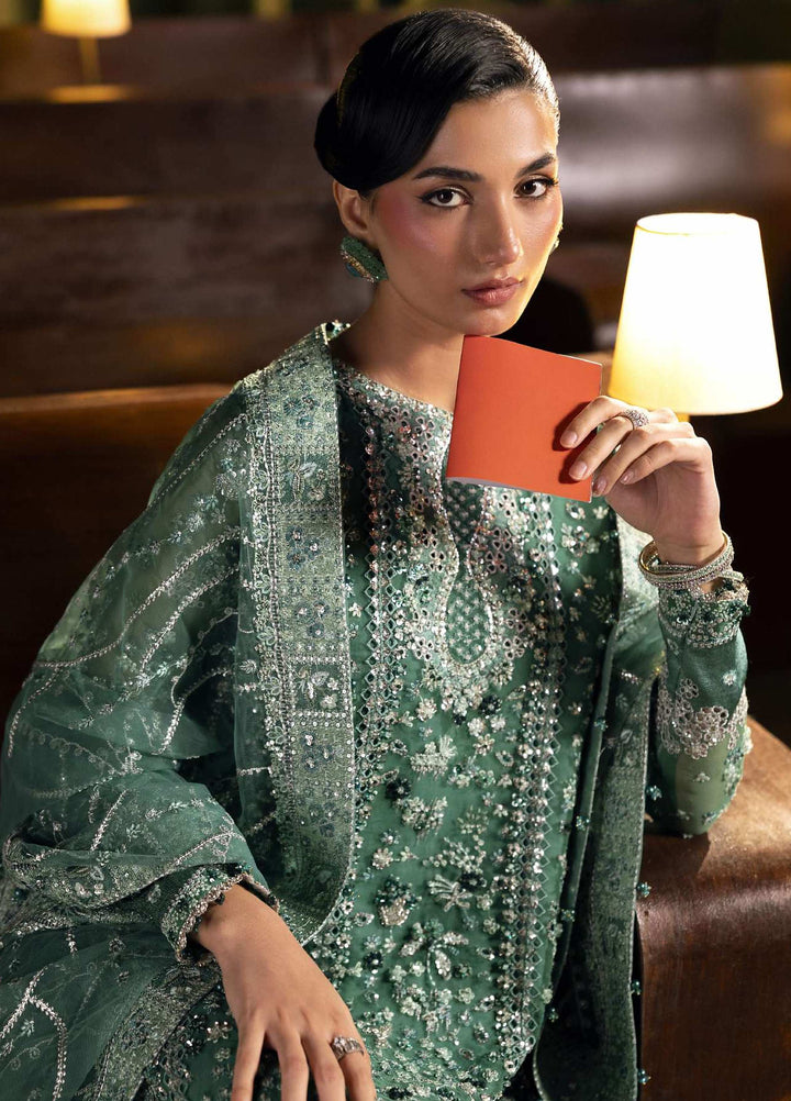 Seranade by Elaf Unstitched Embroidered Organza 3 Piece Suit EL26USW Verdella FHM 10 - Wedding Collection