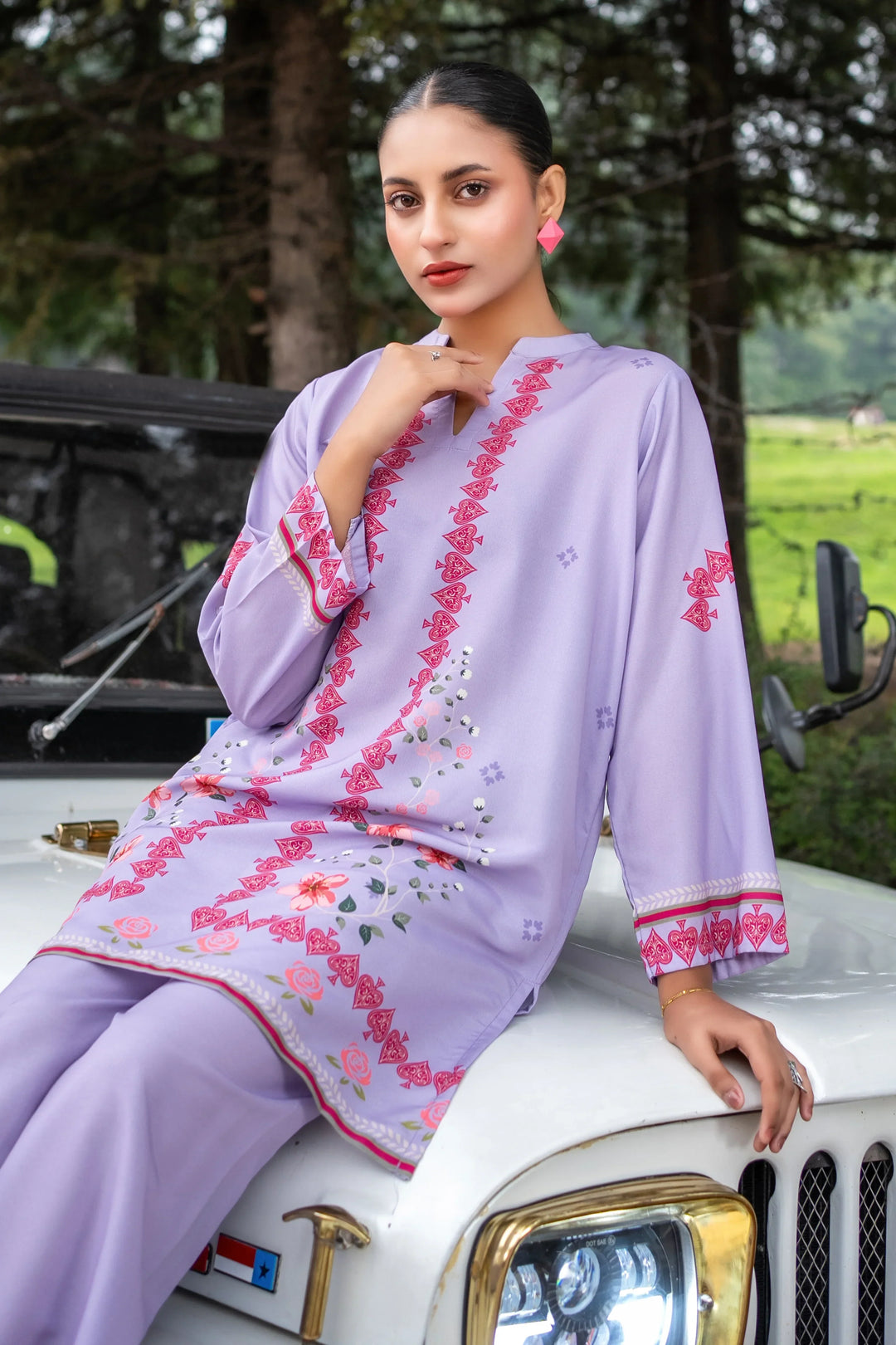 Dhaga Women Pret Printed 2 Piece poly cambric Elestren SS25DSP317 - Summer Collection