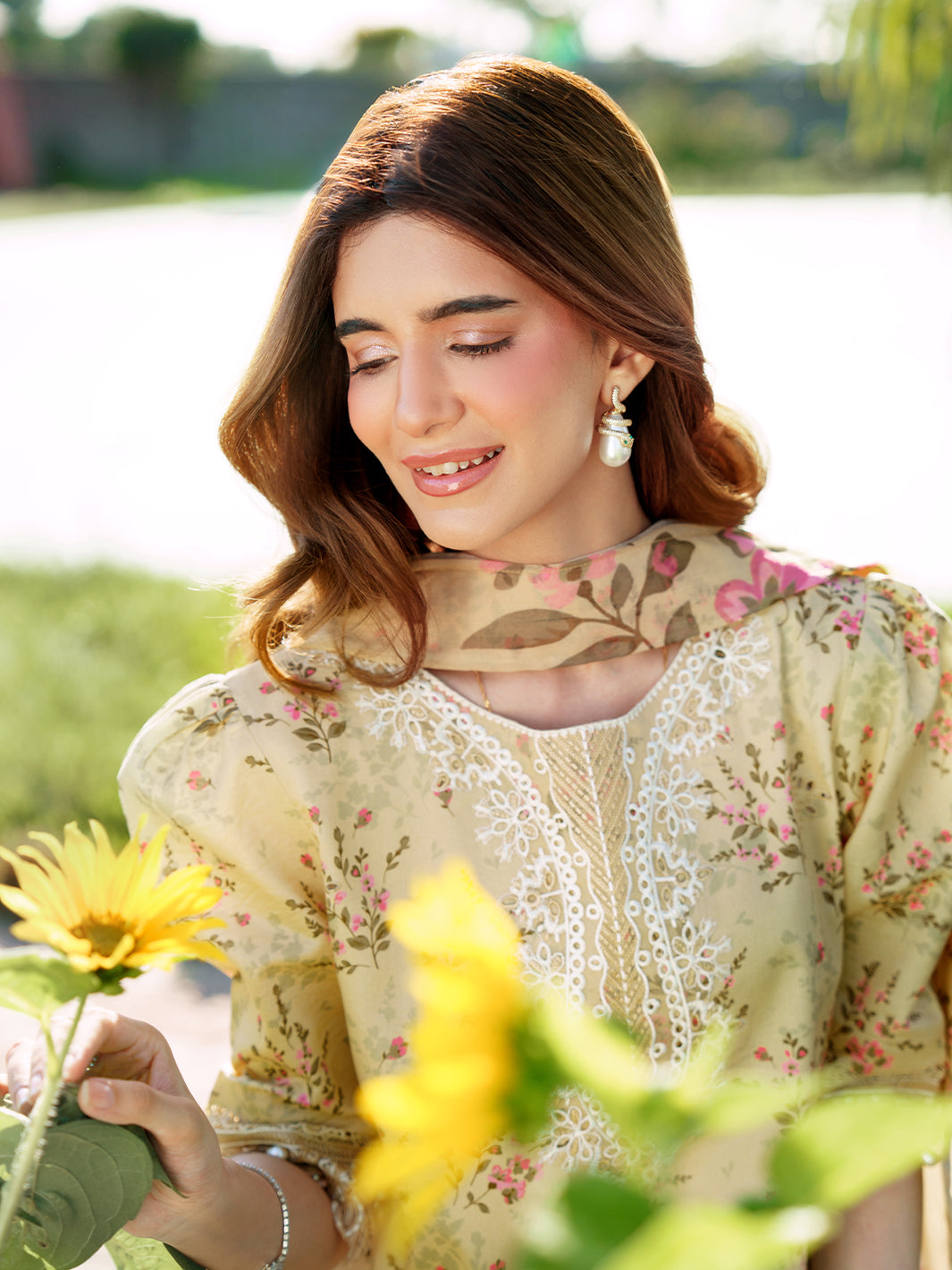 Sunset Muse by Izel Unstitched Embroidered Lawn 3 Piece Suit Eliya - Eid Collection