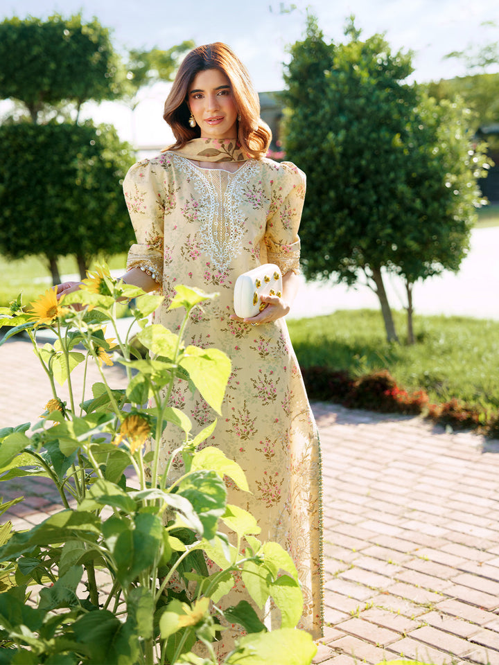 Sunset Muse by Izel Unstitched Embroidered Lawn 3 Piece Suit Eliya - Eid Collection