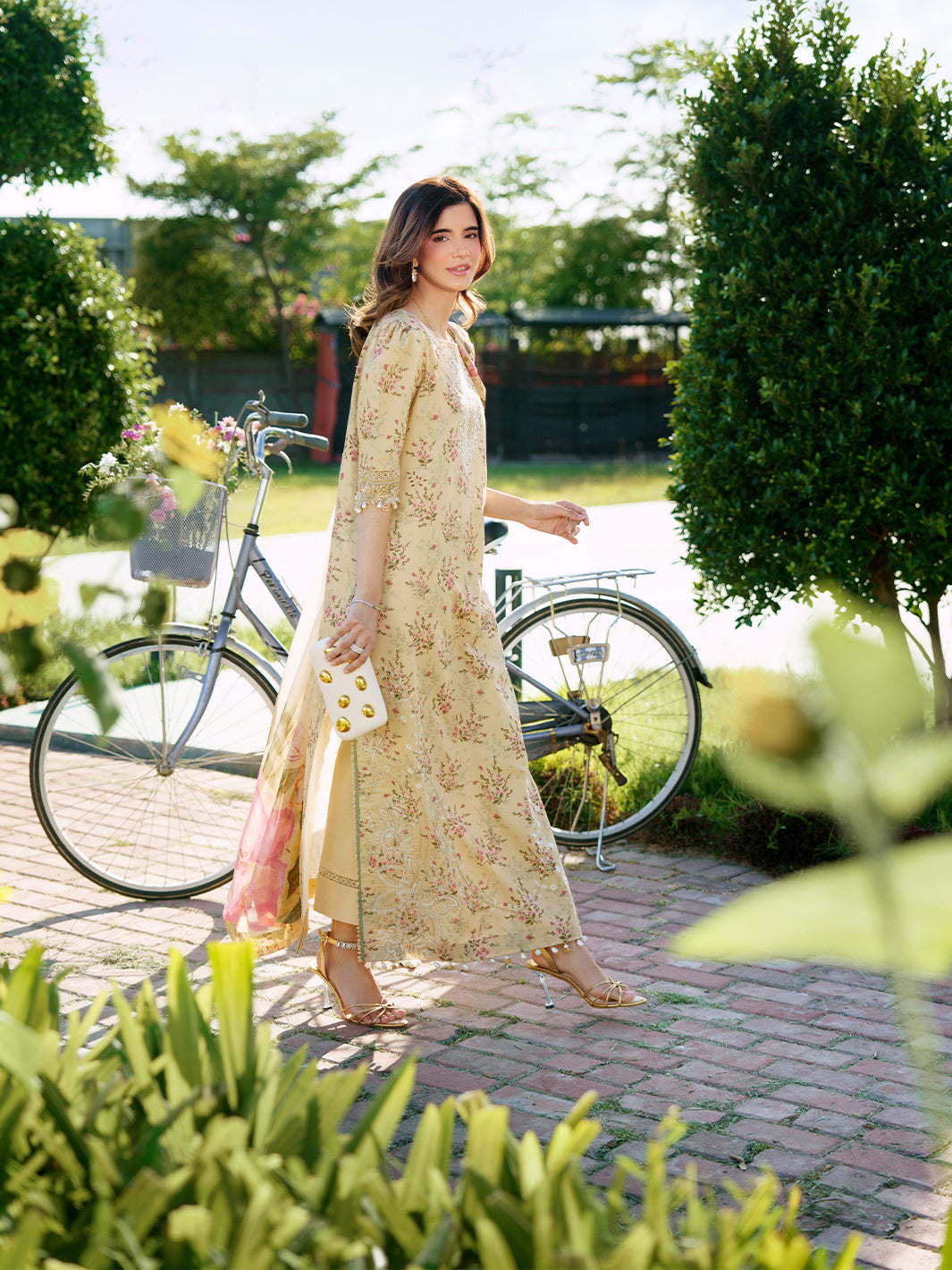Sunset Muse by Izel Unstitched Embroidered Lawn 3 Piece Suit Eliya - Eid Collection