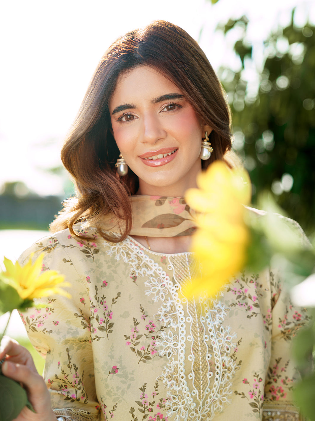 Sunset Muse by Izel Unstitched Embroidered Lawn 3 Piece Suit Eliya - Eid Collection