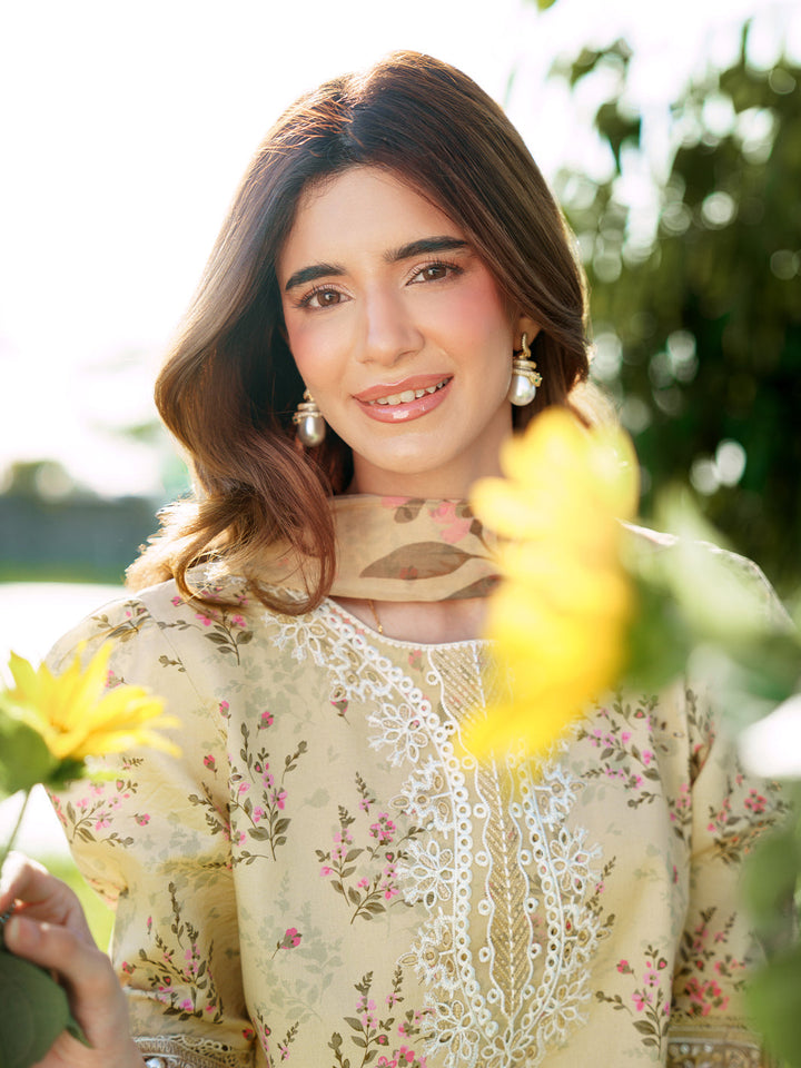 Sunset Muse by Izel Unstitched Embroidered Lawn 3 Piece Suit Eliya - Eid Collection