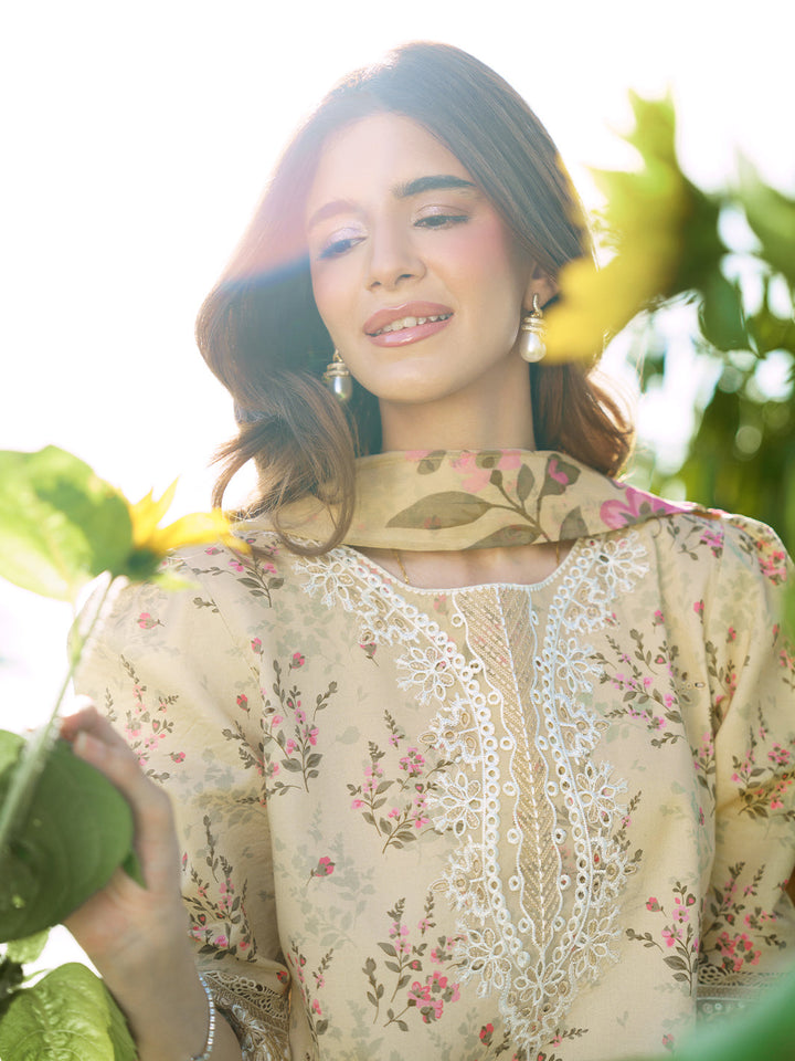 Sunset Muse by Izel Unstitched Embroidered Lawn 3 Piece Suit Eliya - Eid Collection
