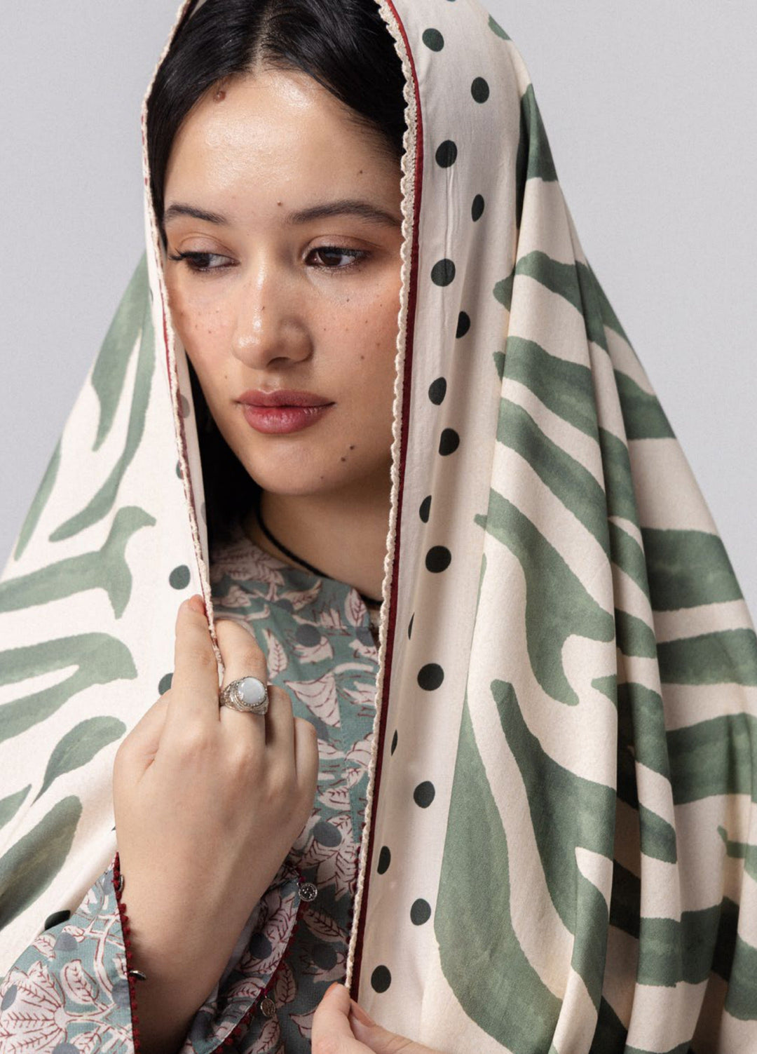 Coco by Zara Shahjahan Unstitched Printed Linen 3 Piece Suit CZ26UPL Elowen 7A - Casual Collection