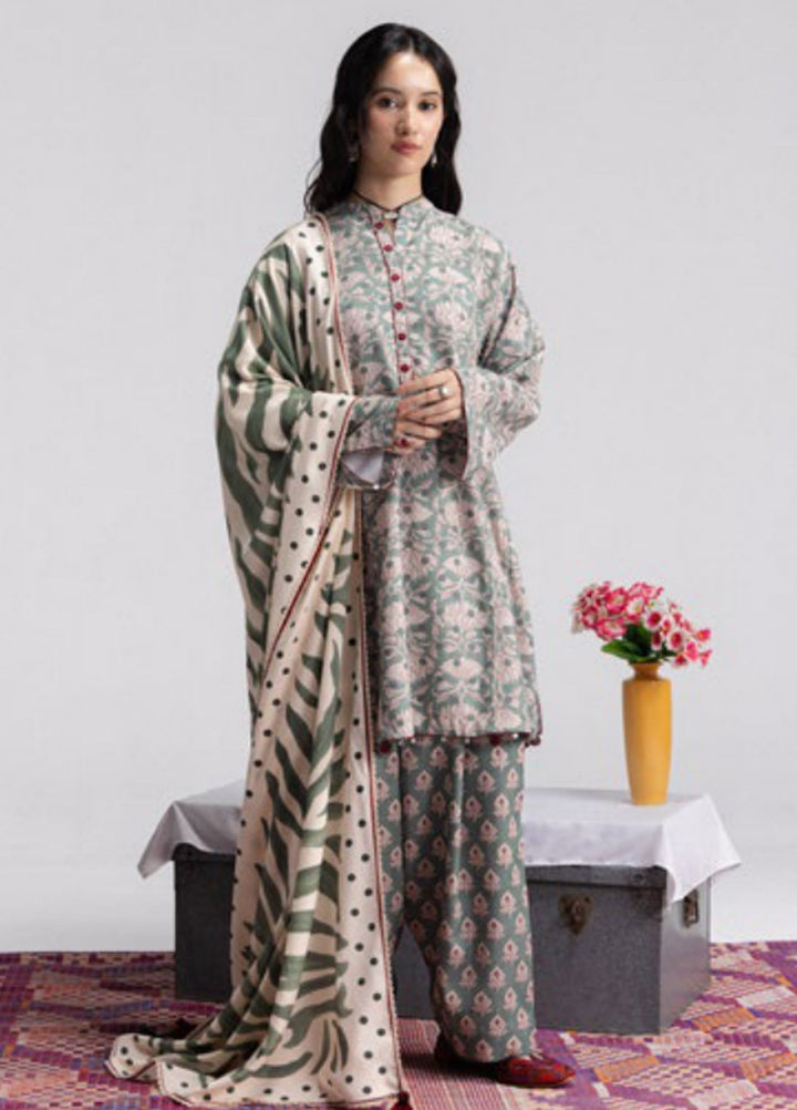 Coco by Zara Shahjahan Unstitched Printed Linen 3 Piece Suit CZ26UPL Elowen 7A - Casual Collection