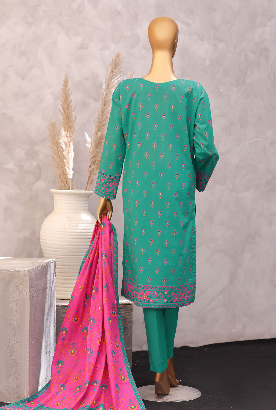 Exclusive by HZ Textiles Unstitched Printed Lawn 3 Piece Suit EPC-7055 - Casual Collection