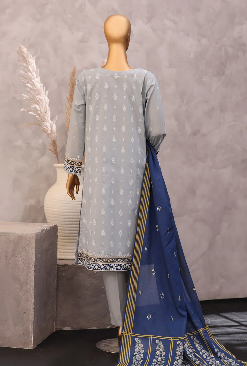 Exclusive by HZ Textiles Unstitched Printed Lawn 3 Piece Suit EPC-7056 - Casual Collection