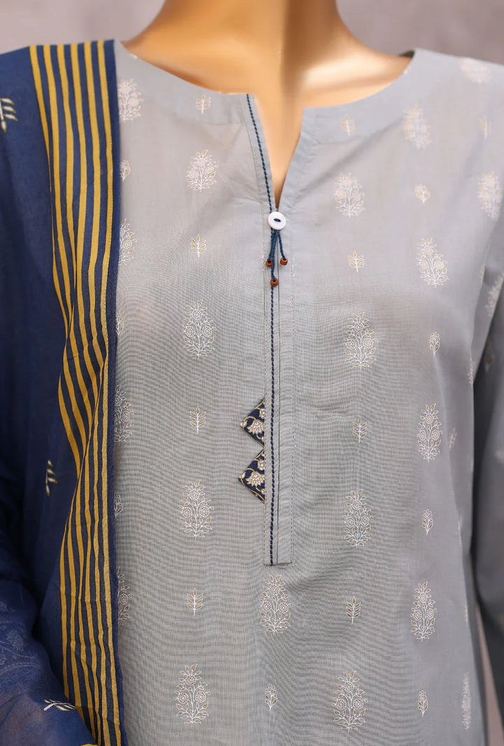 Exclusive by HZ Textiles Unstitched Printed Lawn 3 Piece Suit EPC-7056 - Casual Collection