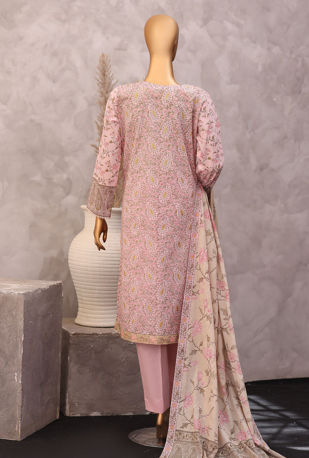 Exclusive by HZ Textiles Unstitched Printed Lawn 3 Piece Suit EPC-7057 - Casual Collection