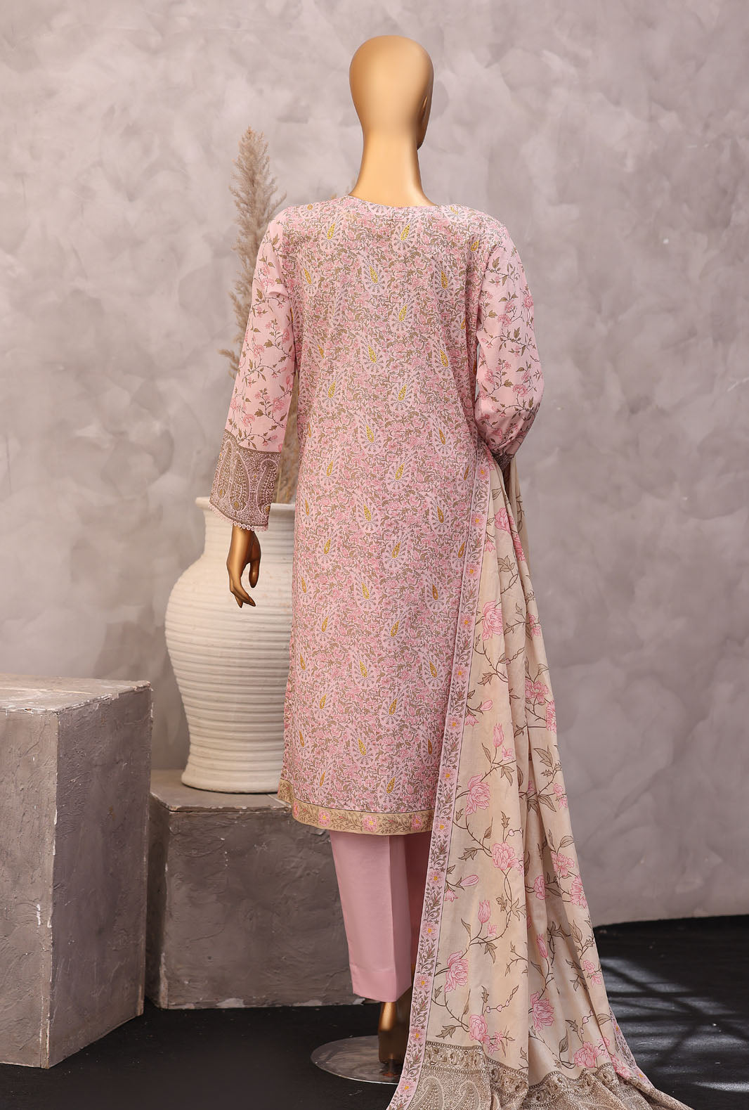 Exclusive by HZ Textiles Unstitched Printed Lawn 3 Piece Suit EPC-7057 - Casual Collection