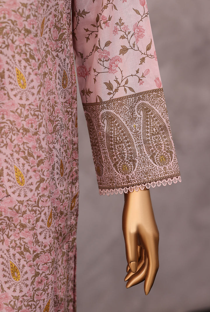 Exclusive by HZ Textiles Unstitched Printed Lawn 3 Piece Suit EPC-7057 - Casual Collection