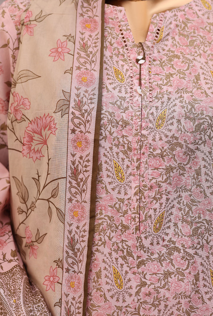 Exclusive by HZ Textiles Unstitched Printed Lawn 3 Piece Suit EPC-7057 - Casual Collection