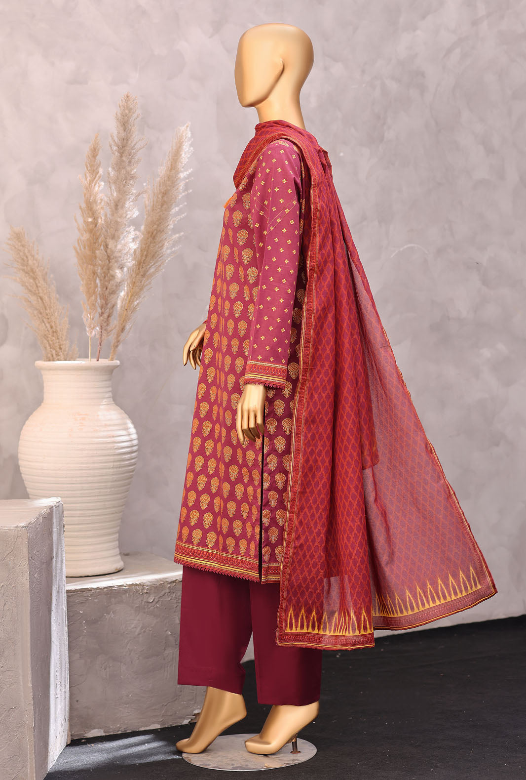 Exclusive by HZ Textiles Unstitched Printed Lawn 3 Piece Suit EPC-7060 - Casual Collection