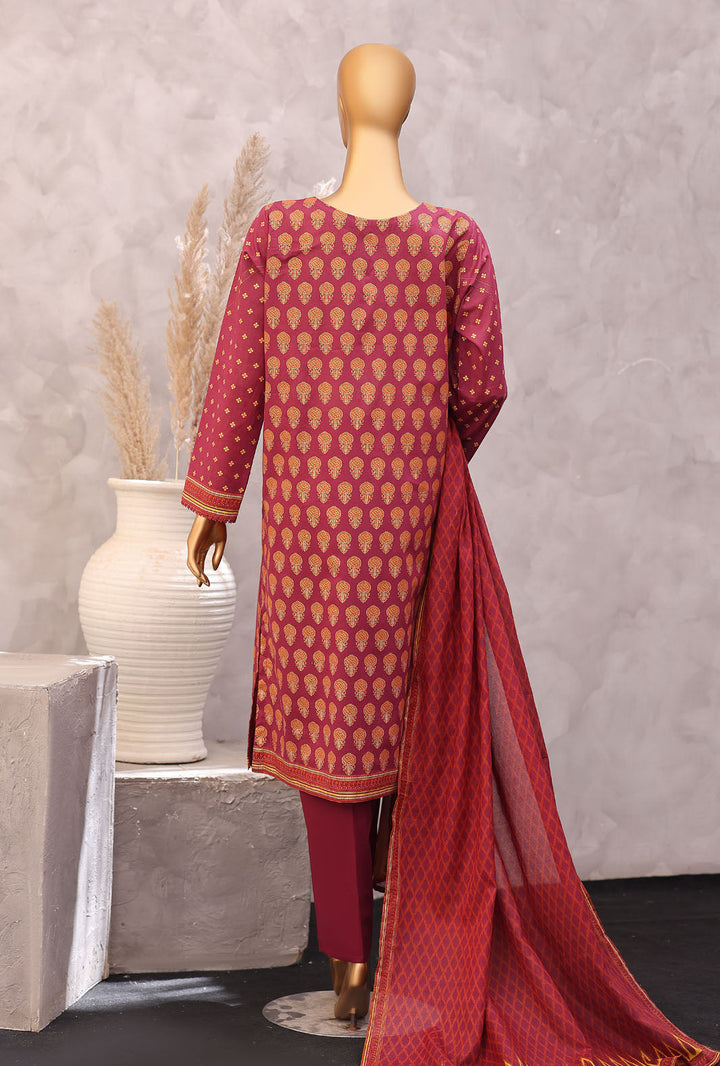 Exclusive by HZ Textiles Unstitched Printed Lawn 3 Piece Suit EPC-7060 - Casual Collection