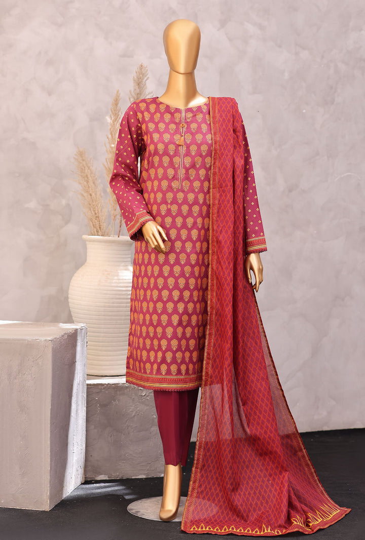Exclusive by HZ Textiles Unstitched Printed Lawn 3 Piece Suit EPC-7060 - Casual Collection