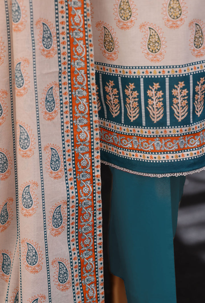 Exclusive by HZ Textiles Unstitched Printed Lawn 3 Piece Suit EPC-7061 - Casual Collection