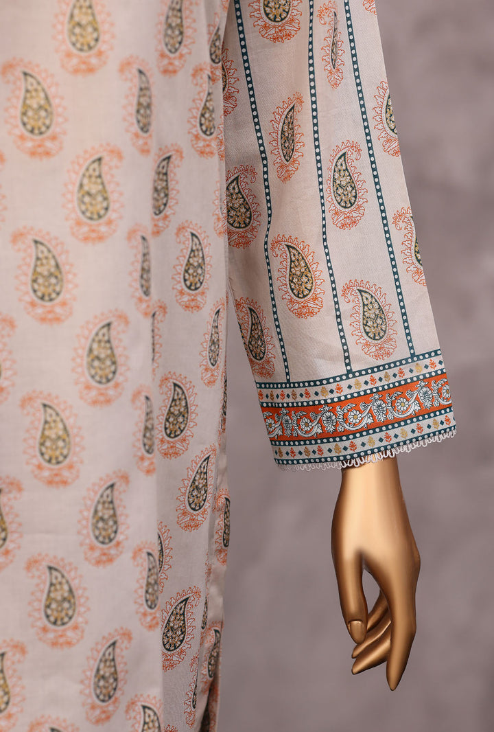 Exclusive by HZ Textiles Unstitched Printed Lawn 3 Piece Suit EPC-7061 - Casual Collection
