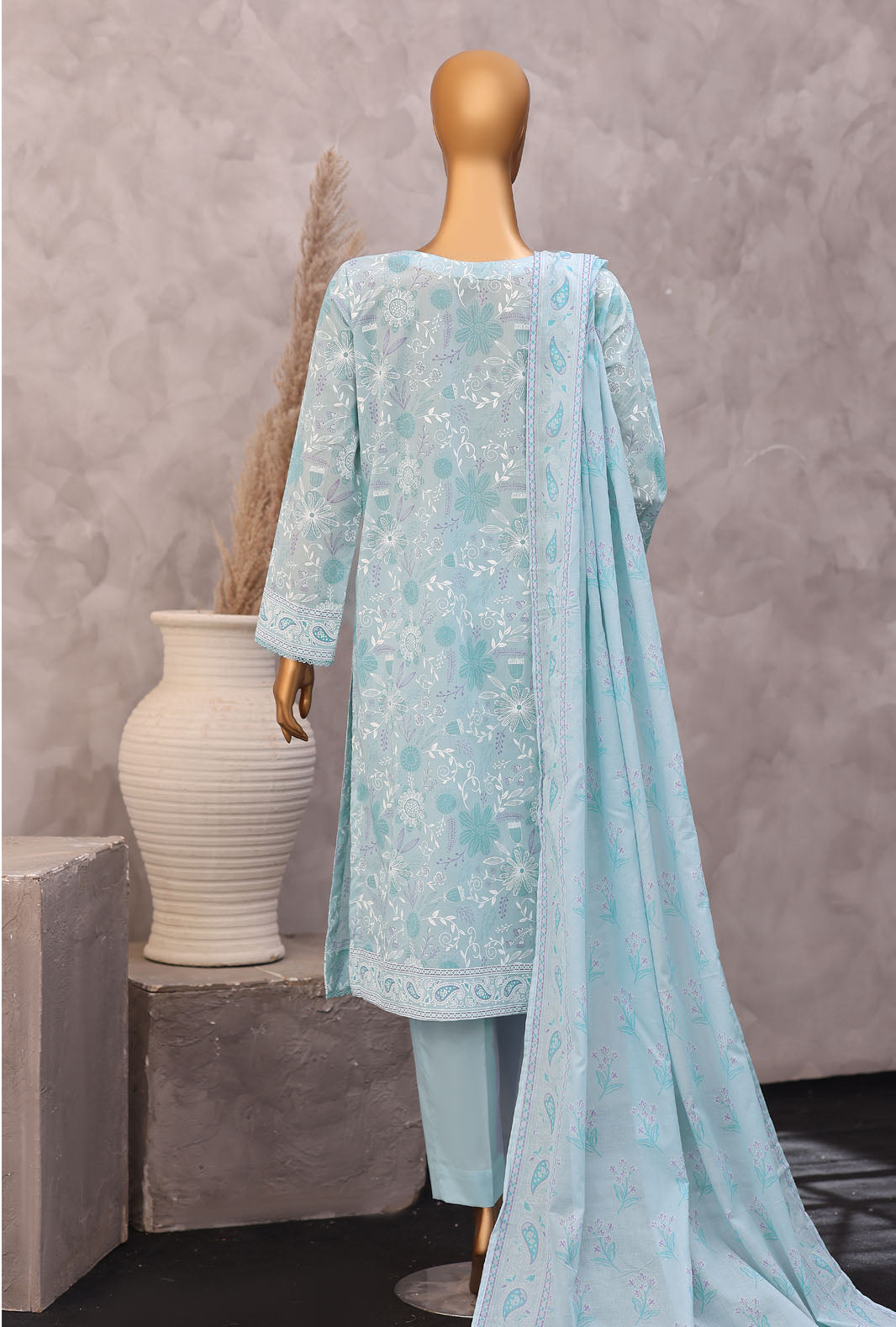 Exclusive by HZ Textiles Unstitched Printed Lawn 3 Piece Suit EPC-7062 - Casual Collection