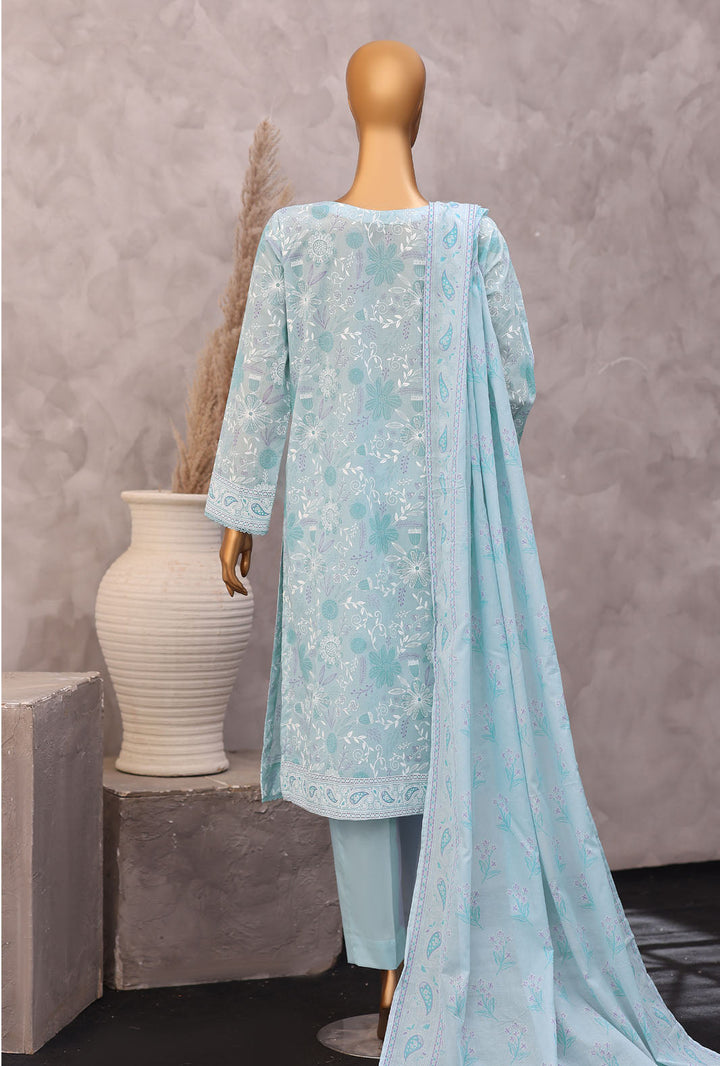 Exclusive by HZ Textiles Unstitched Printed Lawn 3 Piece Suit EPC-7062 - Casual Collection