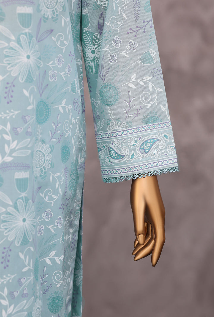Exclusive by HZ Textiles Unstitched Printed Lawn 3 Piece Suit EPC-7062 - Casual Collection
