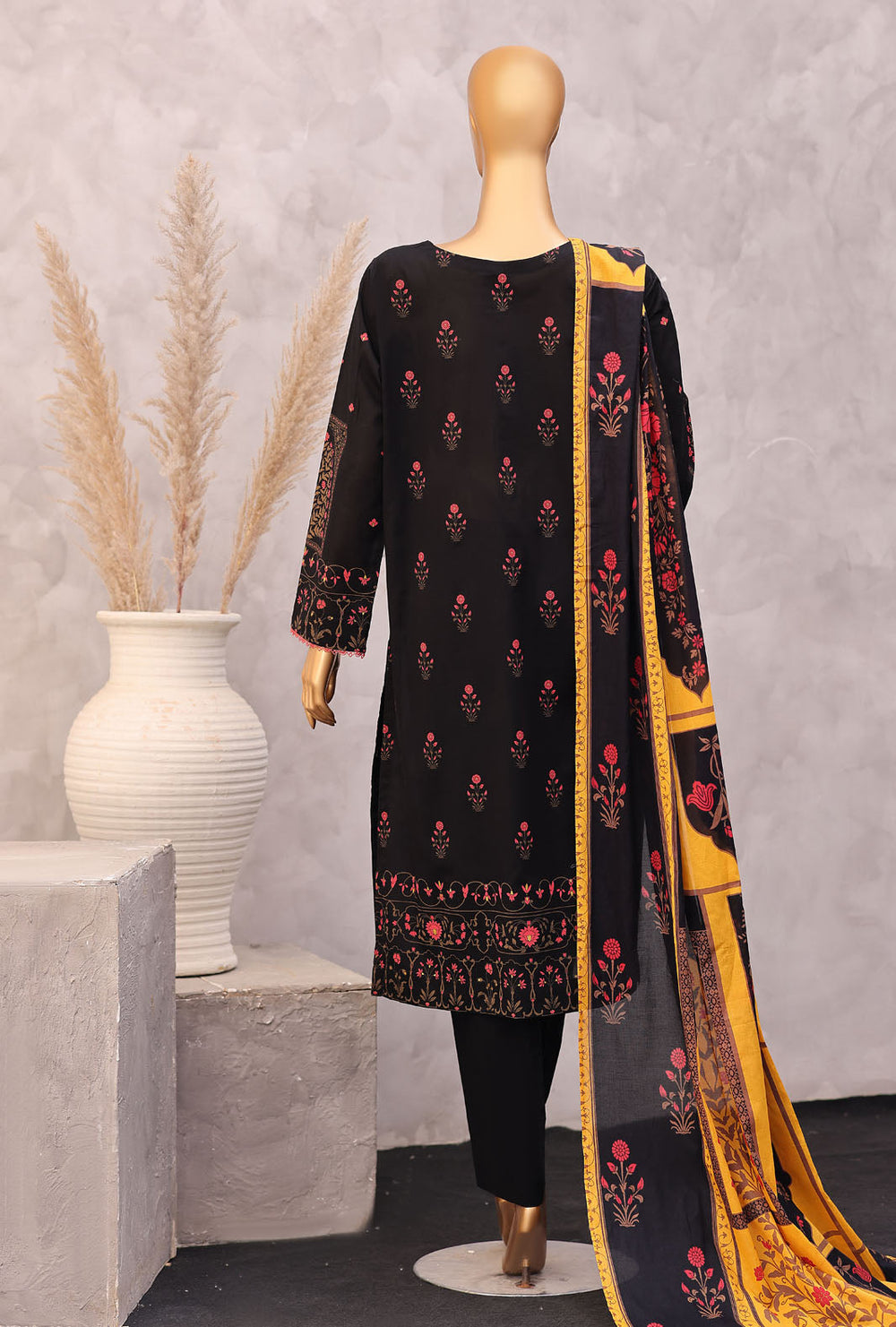Exclusive by HZ Textiles Unstitched Printed Lawn 3 Piece Suit EPC-7063 - Casual Collection