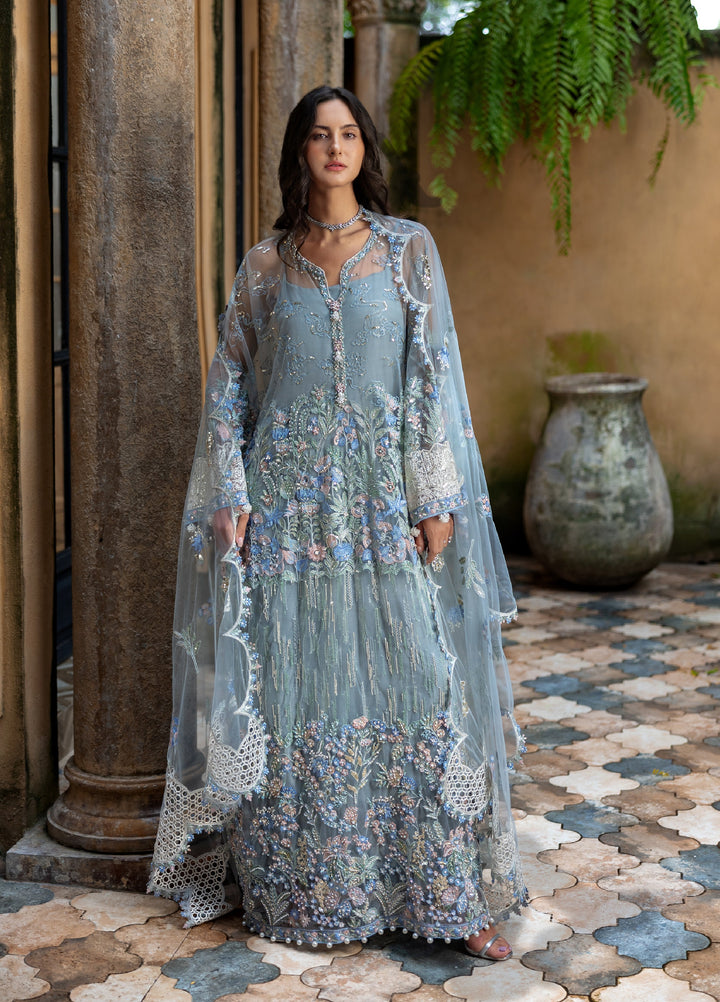 Lavie Haute by Esmel Unstitched Wedding Embroidered Net Suits 3 Piece EML25WU D-106 Evania - Wedding Collection