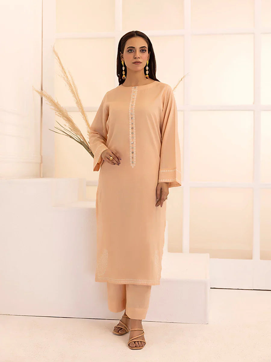 Salitex Women Embroidered Dobby 2 Piece Suit SPW6BSE141 - Summer Collection