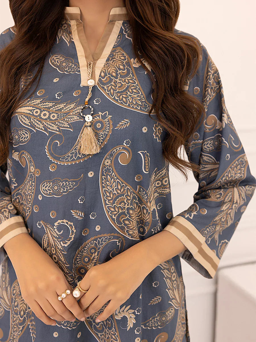 Salitex Women Printed Cambric 2 Piece Suit WRS2BA24AL43 - Winter Collection