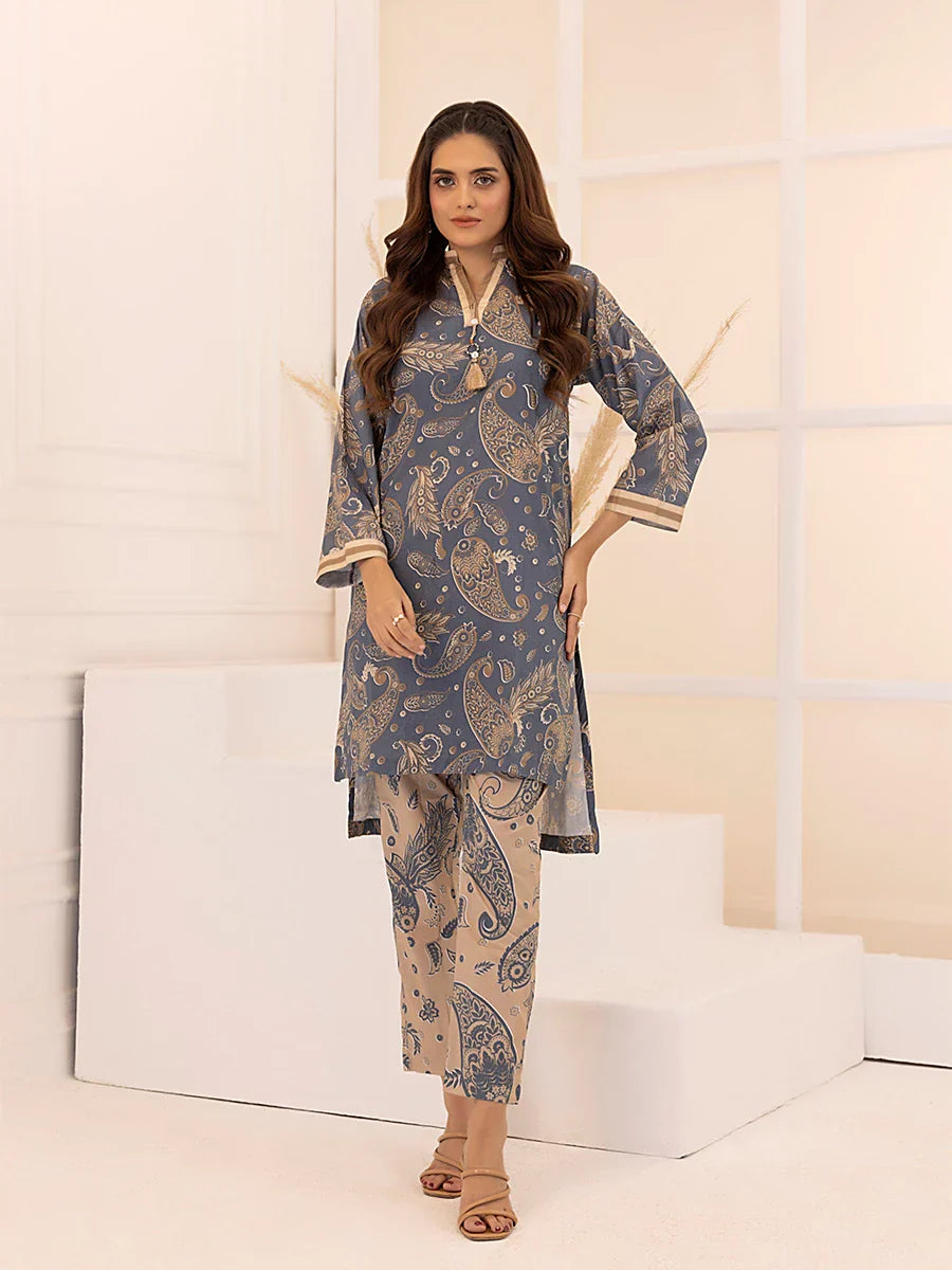 Salitex Women Printed Cambric 2 Piece Suit WRS2BA24AL43 - Winter Collection