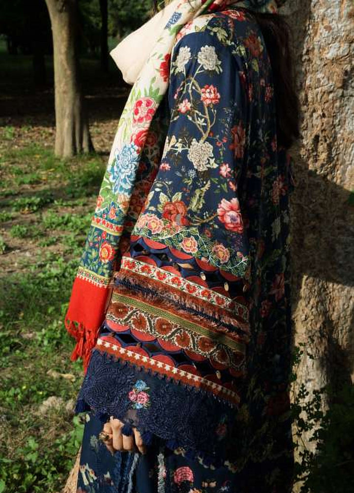 Wilderness by Elaf Unstitched Printed Marina Twill 3 Piece Suit EL26UW Astra EWR-6B - Winter Collection