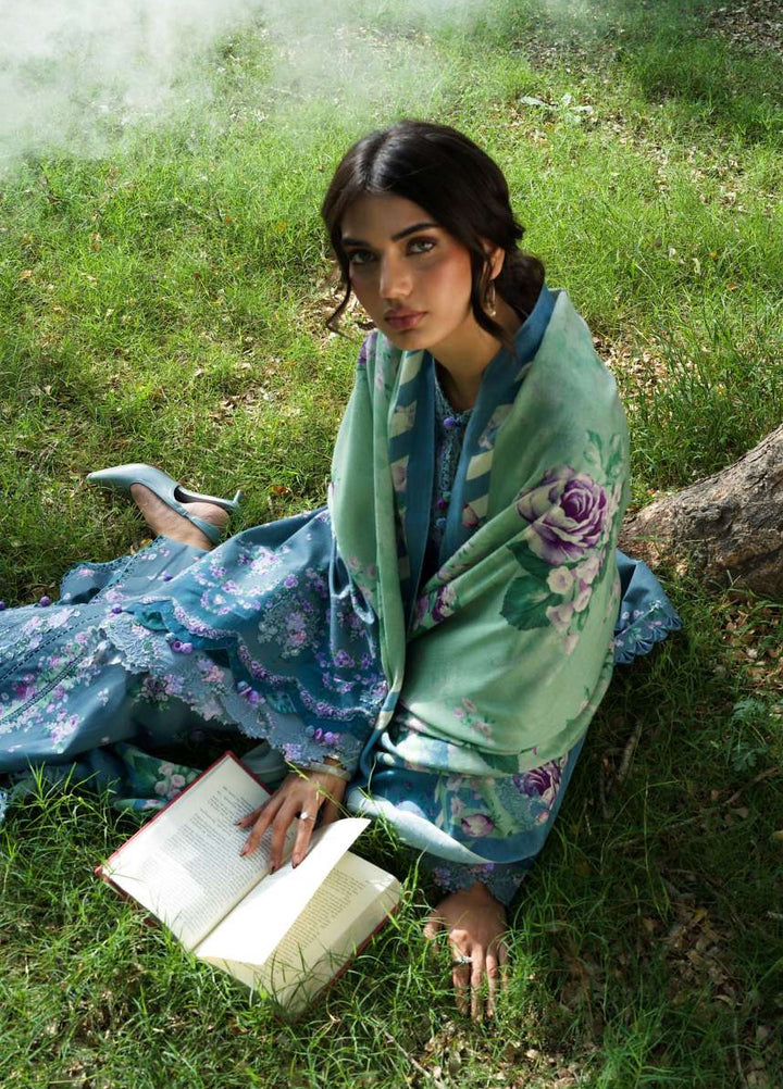 Wilderness by Elaf Unstitched Printed Khaddar 3 Piece Suit EL26UW Wilderness EWR-4B Cineraria - Winter Collection