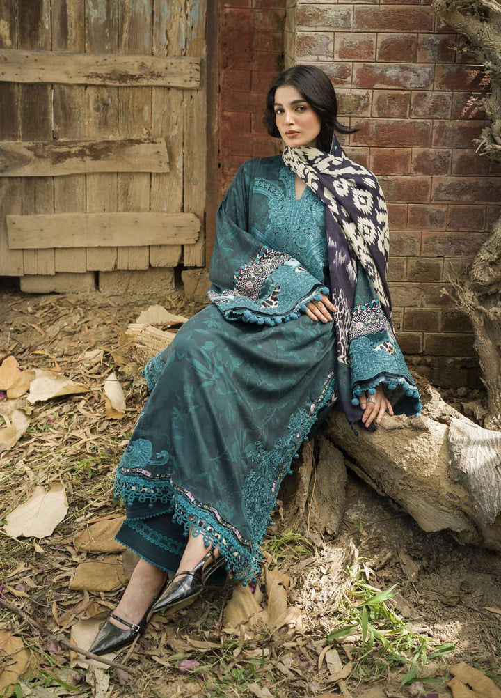 Wilderness by Elaf Unstitched Printed Marina Twill 3 Piece Suit EL26UW Dusk EWR-5B - Winter Collection