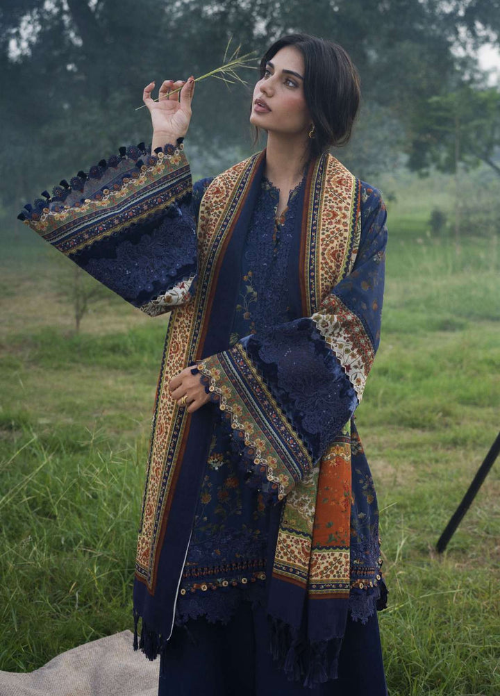 Wilderness by Elaf Unstitched Printed Khaddar 3 Piece Suit EL26UW Elsewhere EWR-8B - Winter Collection