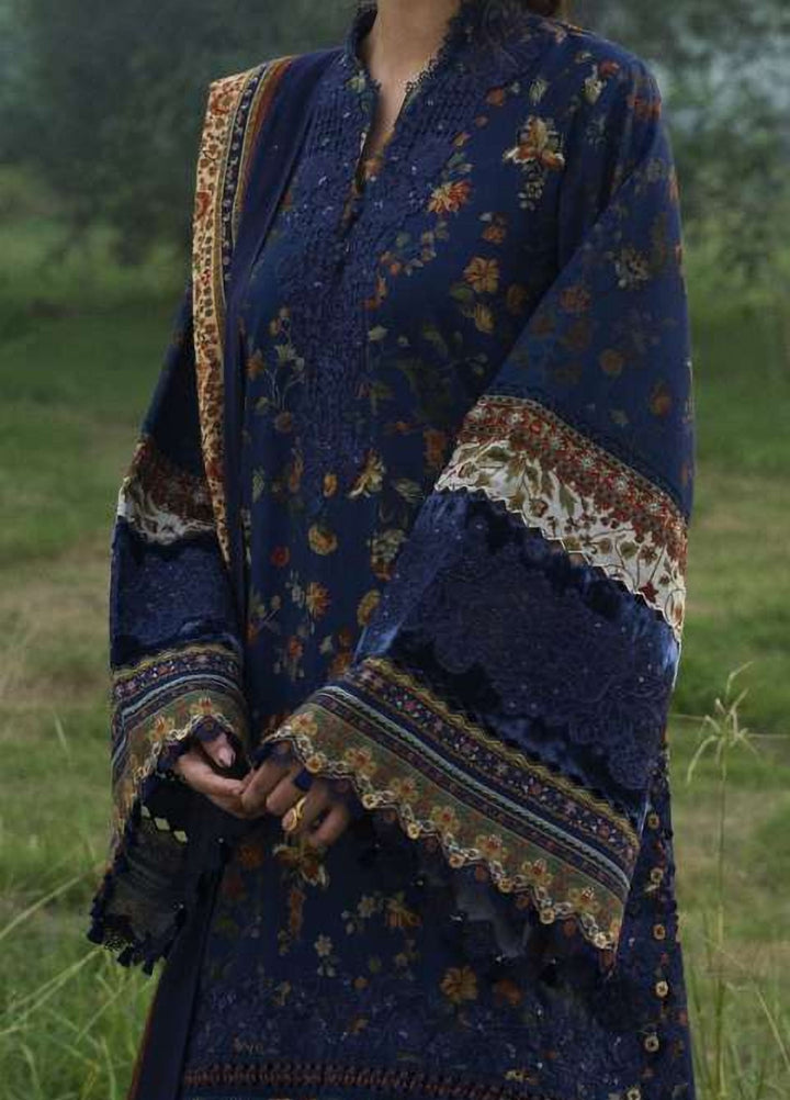 Wilderness by Elaf Unstitched Printed Khaddar 3 Piece Suit EL26UW Elsewhere EWR-8B - Winter Collection